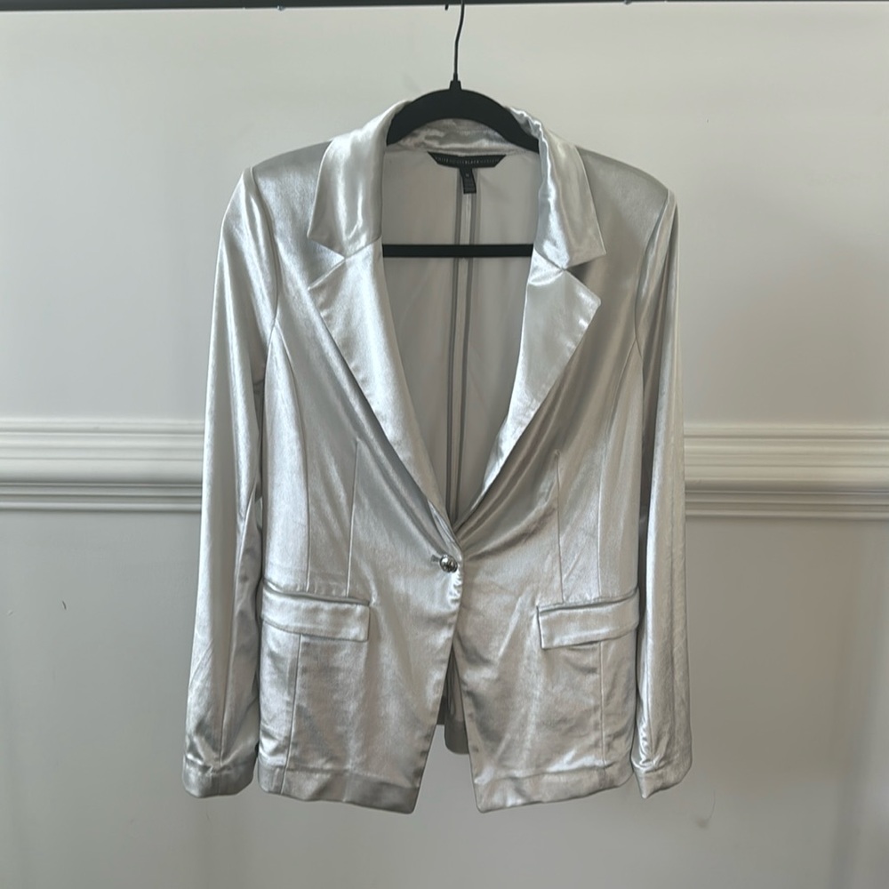 White House Black Market velvet blazer in a medium